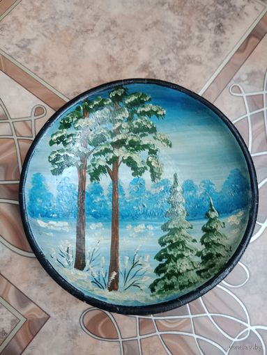 Тарелка декоративная художник Лужкова