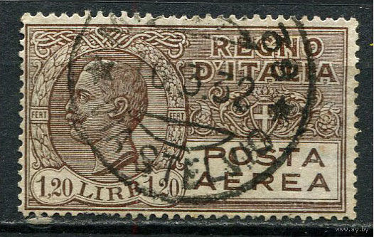 Королевство Италия - 1927 - Авиапочта 1,2L - [Mi. 254] - полная серия - 1 марка. Гашеная.  (Лот 59EM)-T7P11