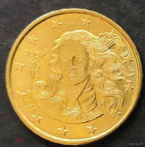 10 евроцентов. Италия 2007 год.