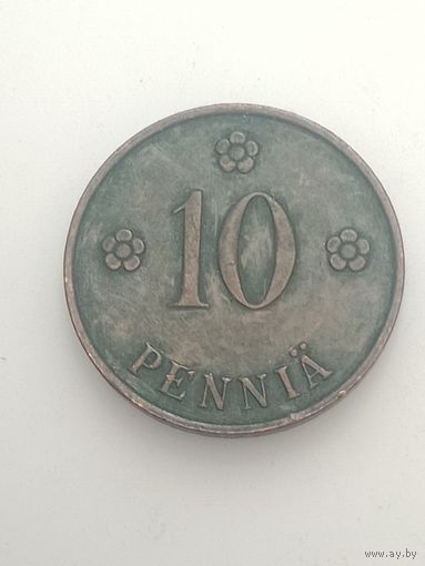 Финляндия 10 пенни 1939  года .