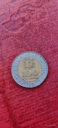 Португалия 100 эскудос 1991