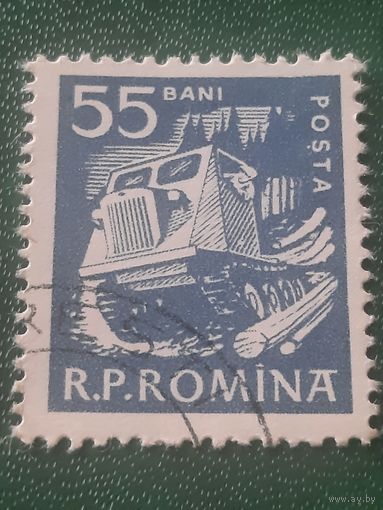 Румыния 1960. Тральщик леса. Лесовоз