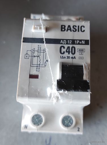 Дифф. автомат 2п АД-12-40А/30мА тип АС (C) 4,5кА эл. EKF