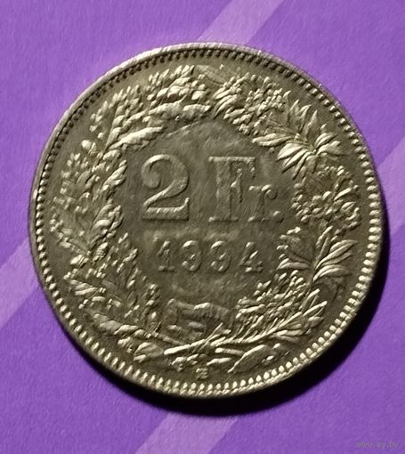 2 франка 1994 Швейцария