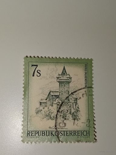 Марка Австрия 1973 год Пейзаж