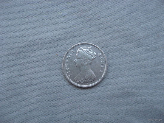 Гонконг 10 центов 1900 год  Королева Виктория от 1 рубля без минимальной цены