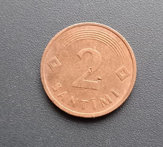 2 сантима 1992г. Латвия