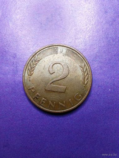 2 пфеннинга 1980 J