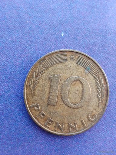 Германия ФРГ 10 пфеннигов 1972 G