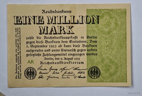 1923 год 1 000 000 марок Германия
