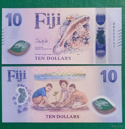 Фиджи 10 долларов 2026 г. (полимер) UNC.