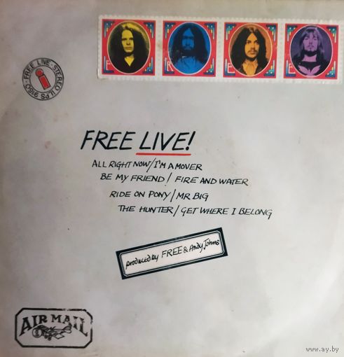 FREE /Live/1971 Island, LP, VG+, England, 1-Press