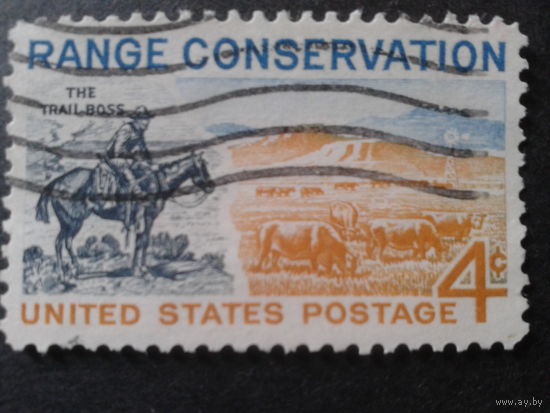 США 1961 сохранить пасбища, живопись