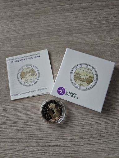 Финляндия 2 евро 2018 год PROOF Финская сауна