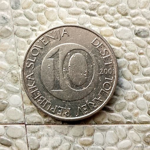 10 толаров 2001 года Словения. Республика Словения.