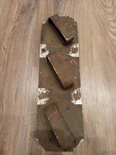 Алюминивая пластина с ручками 1936 года.