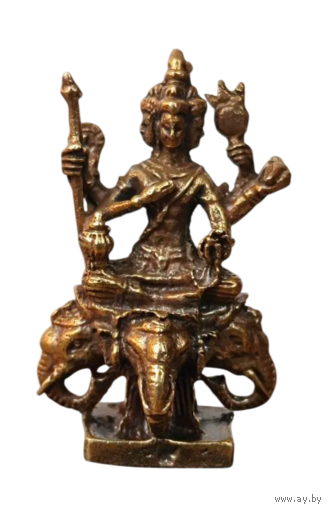Статуэтка миниатюра Тайский четырёхликий Будда Бронза
