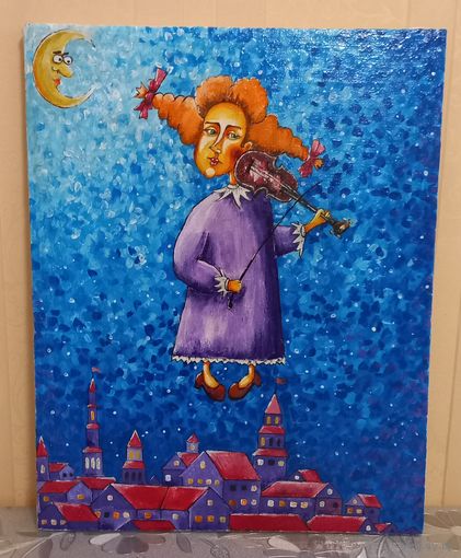 Картина на холсте маслом 40см на 50см