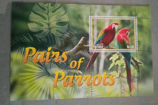 СЕРИЯ Блоков птицы   фауна  MNH
