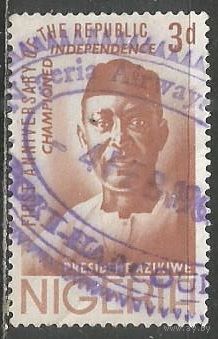 Нигерия. День Республики. Н.Азикиве-Премьер-министр. 1964г. Mi#153.