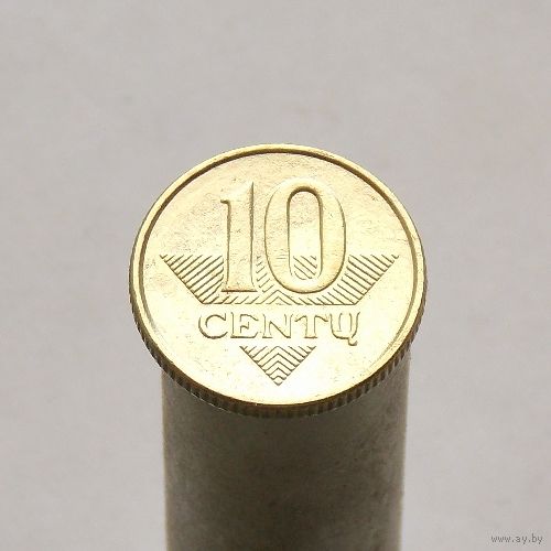 Литва 10 центов 2008