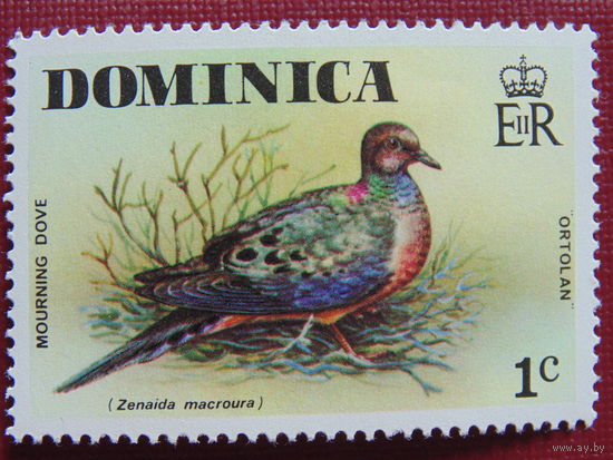 Доминика 1976 год. Птицы.