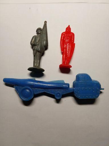 Солдатики из СССР, металл, пластик