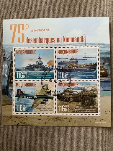 Мозамбик 2019. Вторая Мировая война. Малый лист