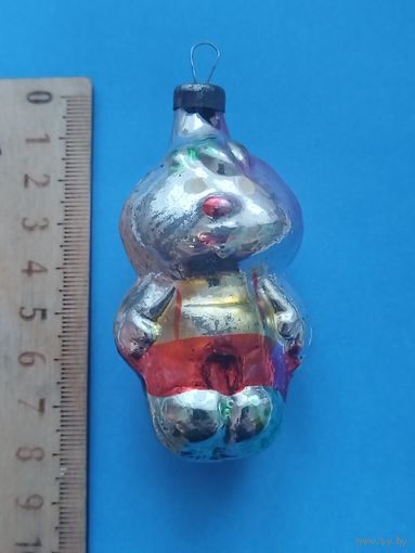Ёлочная игрушка из далёкого и прекрасного детства. Чипполино. С рубля.