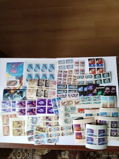 Лот  марок СССР   *КОСМОС* 3 бл-1 м/л-43 кв/бл -без МЦ