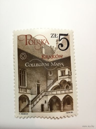 Польша 1986. Краковские здания.