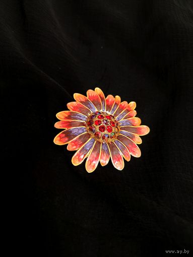 Брошь, винтаж, цветок