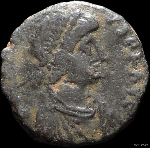 Фоллис, Флавий Аркадий/Гонорий (?), Римская Империя, С 1 Рубля! Смотрите другие лоты!