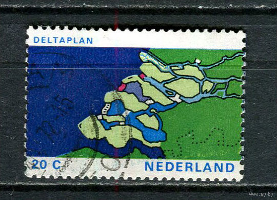Нидерланды - 1972 - План защиты Дельты - [Mi. 974] - полная серия - 1 марка. Гашеная.  (Лот 11JB)-TG3P56