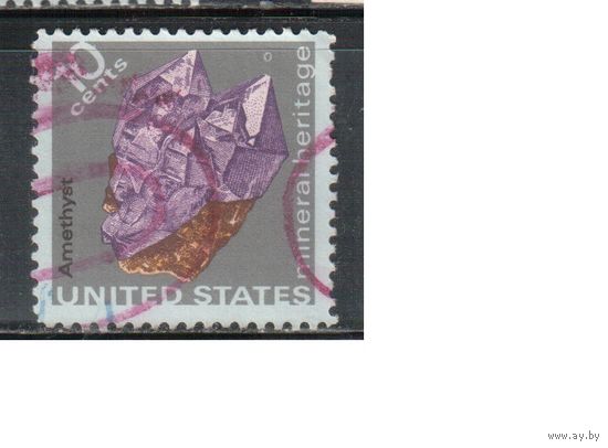 США-1974, (Мих.1145) , гаш. , Минералы