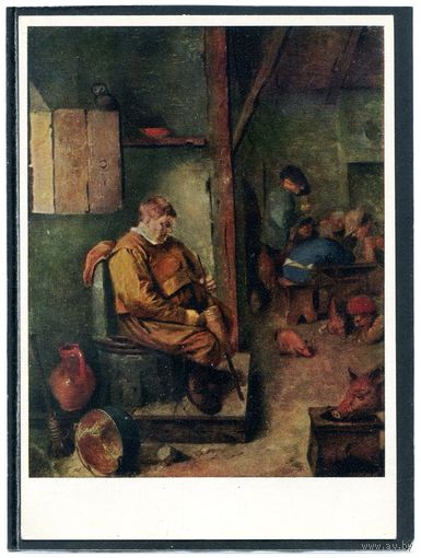 Андриан Броувер. Заснувший хозяин корчмы. Изд.Германия