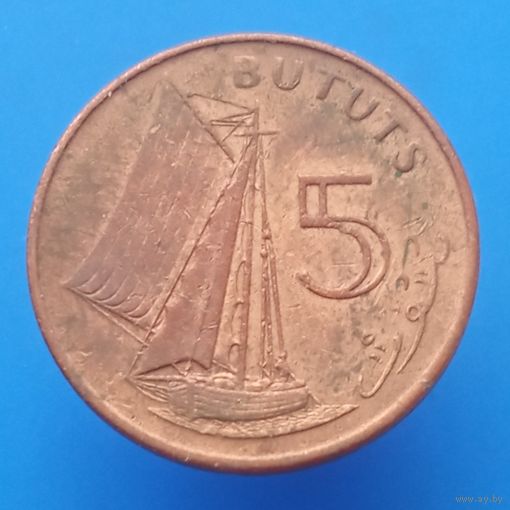 Гамбия 5 бутутов 1998
