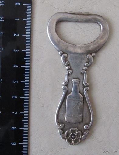 Все лоты с рубля.Открывалка,открывашка Sola,серебрение,Нидерланды,20-30-е г.г.