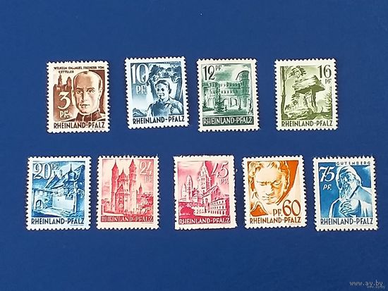Германия 1947 Рейнланд-Пфальц RHEINLAND-PFALZ, ФРАНЦУЗСКАЯ ЗОНА,  ** *