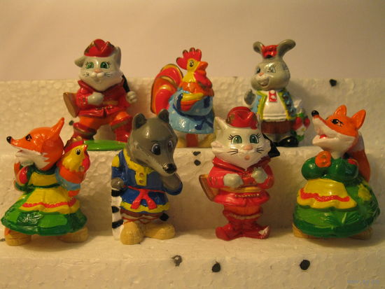 Распродажа коллекции. Ландрин. Серия "Кот, Лиса и Петух" 2007 год.