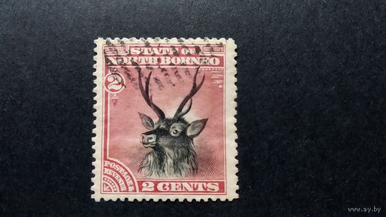 Великобритания. Северное Борнео\446с\ фауна олень 1894. зубц.14