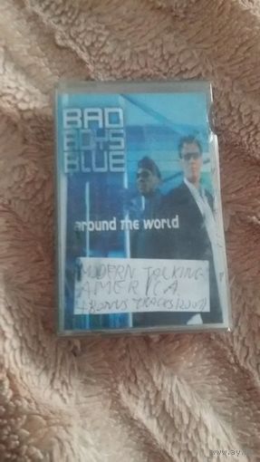 Аудиокассета "Modern Talking-America+bonys tracks" обложка "Bad Boys Blue-around the world" БЕЗ ТОРГА ПОЧТОЙ НЕ ВЫСЫЛАЮ