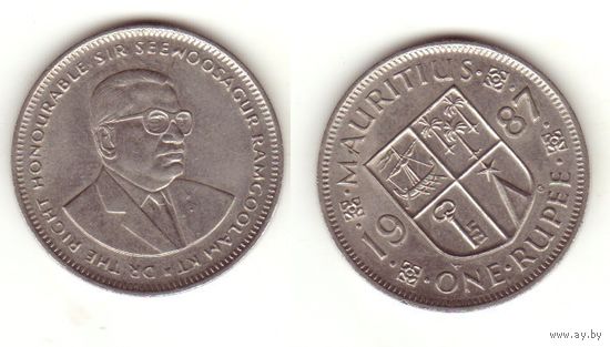 1 рупия 1987