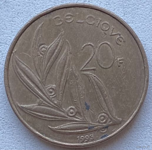 Бельгия 20 франков 1993 г. Belgique