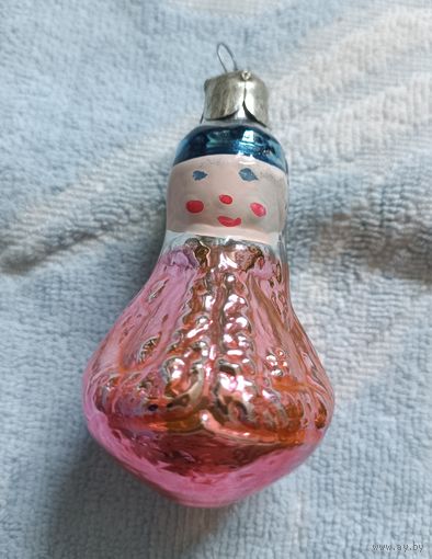 Елочные игрушки, стекло, девочка, кукла, девочка с косой