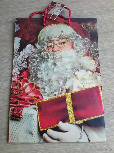 Пакет - Подарочный Бумажный - "С Новым Годом" - Размеры: 27/19/11 см.