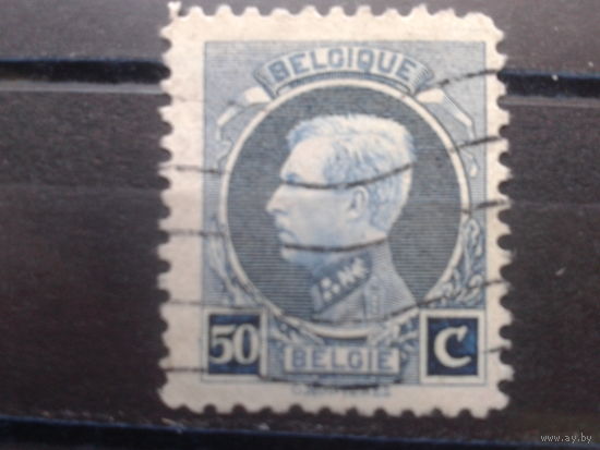 Бельгия 1921 Король Альберт 1  50 сантимов