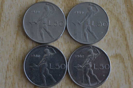Италия 50 лир 1982