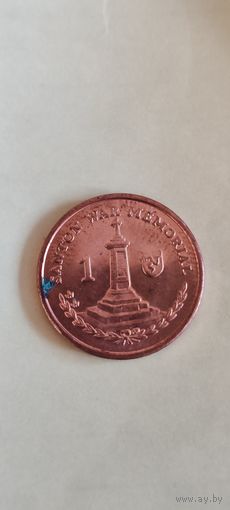 Остров Мэн 1 пенни 2015