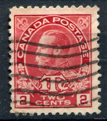 Британские колонии - Канада - 1916г. - военно-налоговые марки, король Георг V, 2 с - 1 марка - гашёная [Mi 102]. #3-WB-84-A-1
